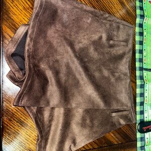 Brown Suede Skirt